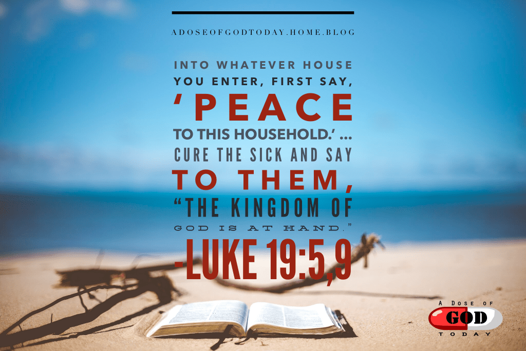 If we have Jesus in us, then, we are agents of peace and&nbsp;healing