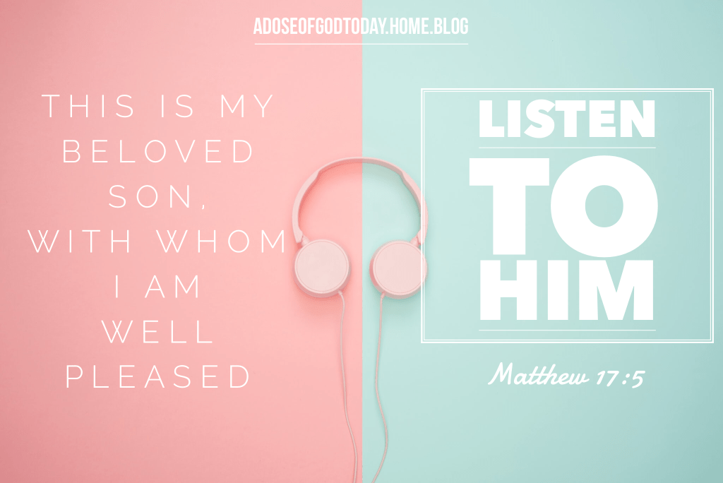 stoop down low enough… to listen to Him