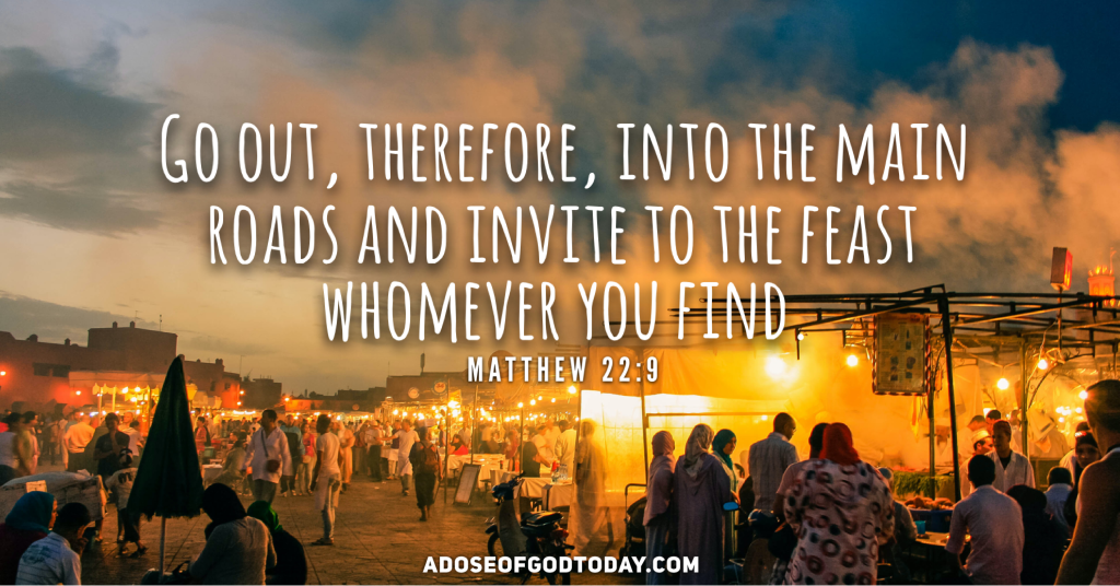 God invites us today,&nbsp;come!