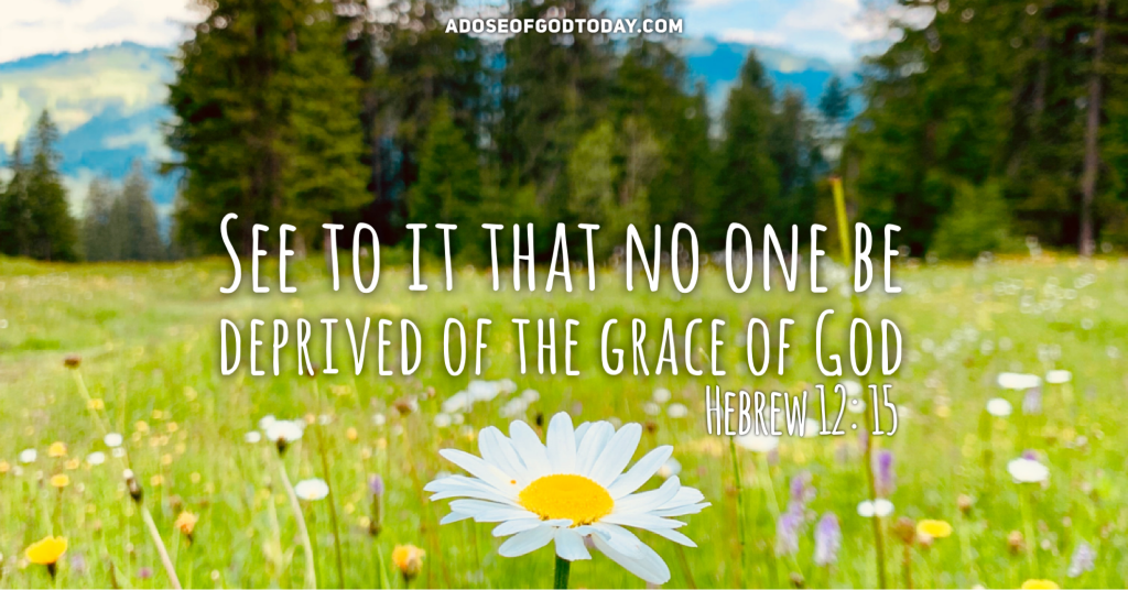 LET NO ONE BE DEPRIVED OF THE GRACE OF&nbsp;GOD